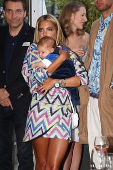 Sylvie Meis with baby Alexander Lucien Rienau at the RTL Summer Party in Hamburg / Archive photos