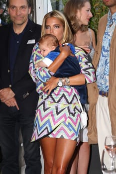 Sylvie Meis with baby Alexander Lucien Rienau at the RTL Summer Party in Hamburg / Archive photos