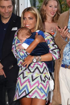 Sylvie Meis with baby Alexander Lucien Rienau at the RTL Summer Party in Hamburg / Archive photos