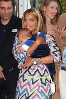 Sylvie Meis with baby Alexander Lucien Rienau at the RTL Summer Party in Hamburg / Archive photos