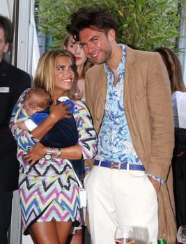 Sylvie Meis with baby Alexander Lucien Rienau and Andre Borchers at the RTL Summer Festival in Hamburg / Archive photos