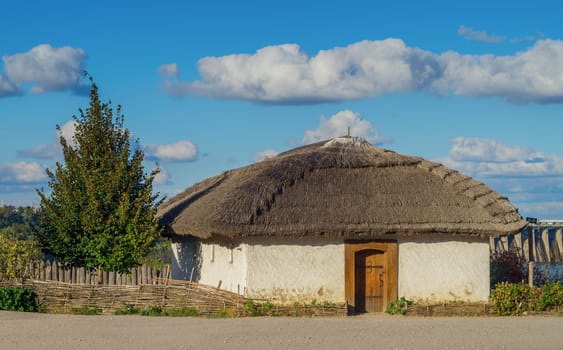 An old traditional rural house in Ukraine