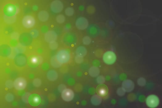 abstractly illuminated green bokeh