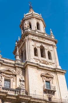Jaen Assumption cathedral tower detail, Spain