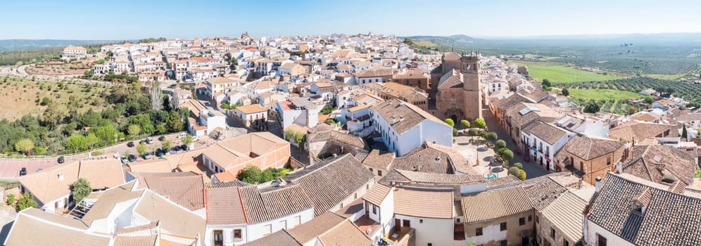 Baños de la encina village panorami view, Jaen province, Spain