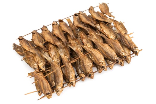 Barbecue fish Asian,close-up of fish on Steckerl for grilling