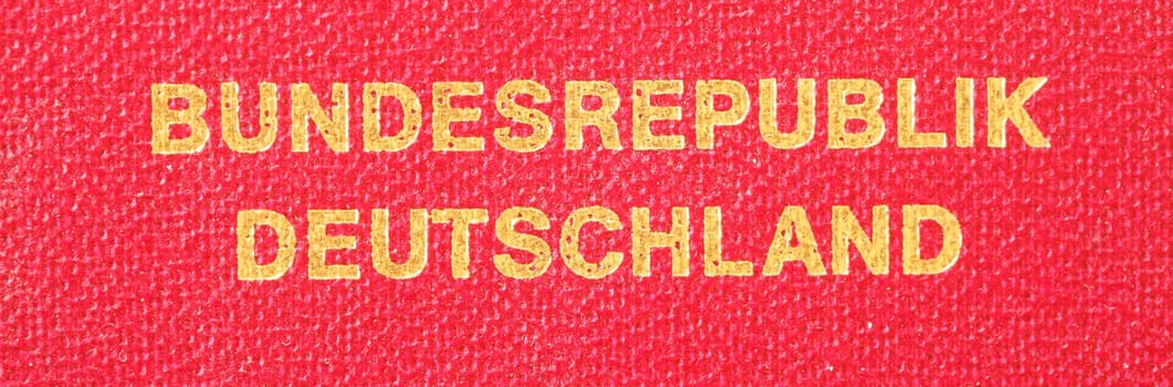 Lettering Federal Republic of Germany