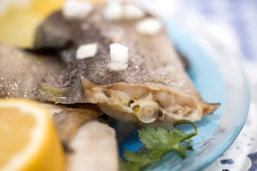Traditional portuguese meal of cowpeas with cod fish, potato and egg.
