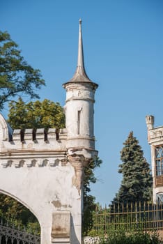 A turret in an ancient manor in ukraine