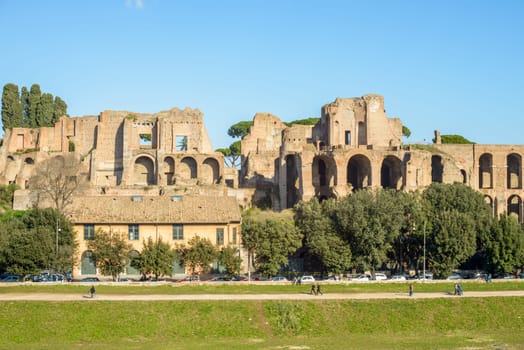 the arena called Circo Massimo in Rome where in ancient age was the horses race