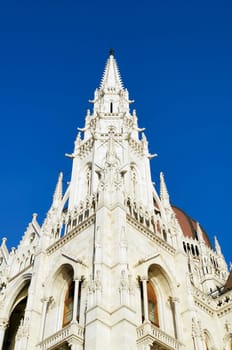 Details of the Hungarian Parliament building in Budapest