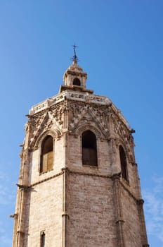 The Micalet tower at Valencia cathedral in Valencia, Spain