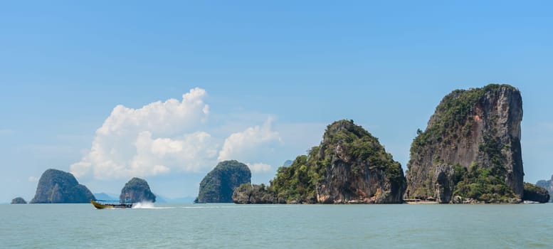Beautiful landscape of James Bond Island or Koh Tapu in Phang Nga Bay, Thailand
