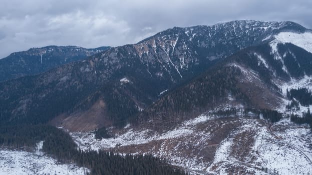 ski resort Jasna Slovakia mountain aerial drone top view