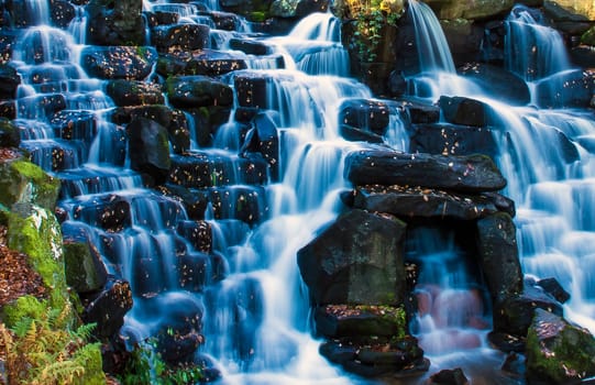 Wet stones - Virginia Waters waterfall