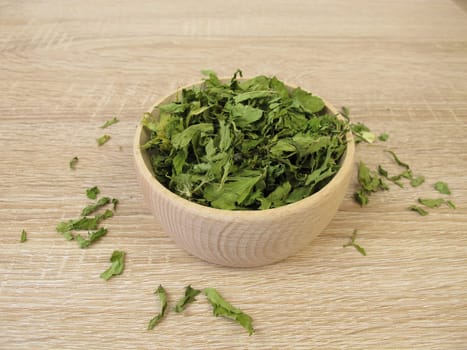 Dried leaves of edible hemp,THC-free