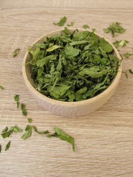 Dried leaves of edible hemp,THC-free