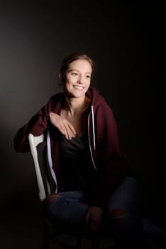 happy young woman