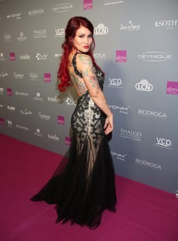 Sara Pavo ,last year gewiinnerin,. Presentation of the Gloria - German Cosmetics Award 2018 at the Hilton Düsseldorf