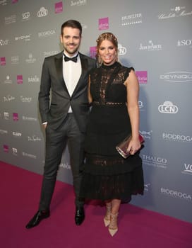 Angelina Kirsch und Freund Mario Dornbach,. Verleihung des Gloria-Deutschen Kosmetikpreises 2018 im Hilton Düsseldorf