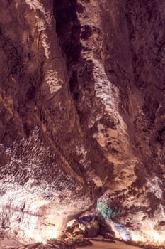 Inside volcanic cave "Cueva de los Verdes"" - Lanzarote, Canary Islands, Spain"