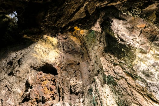Inside volcanic cave "Cueva de los Verdes"" - Lanzarote, Canary Islands, Spain"
