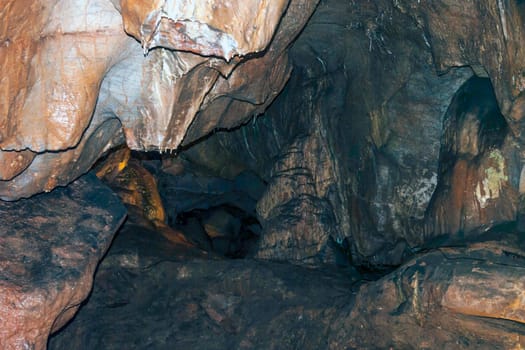 Inside Kents Cavern prehistoric cave / Torquay, Dorset, UK