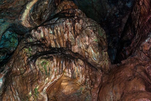 Inside Kents Cavern prehistoric cave / Torquay, Dorset, UK