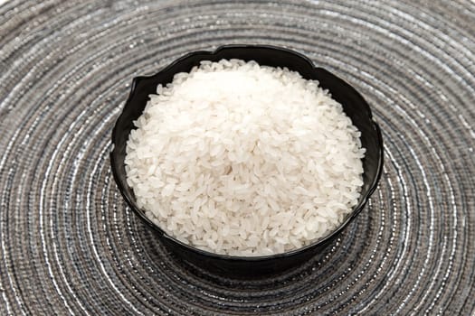 Rice in the bowl