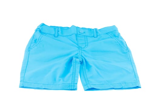blue short for a boy isolated on white