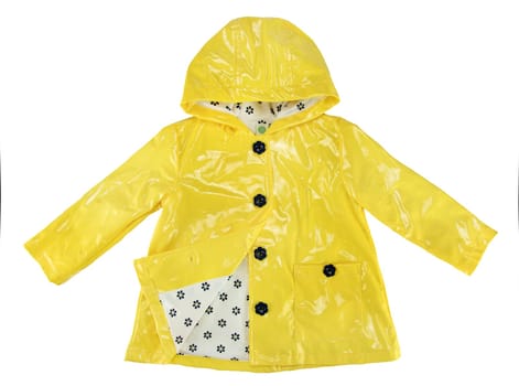 elegance rain jacket yellow for girl
