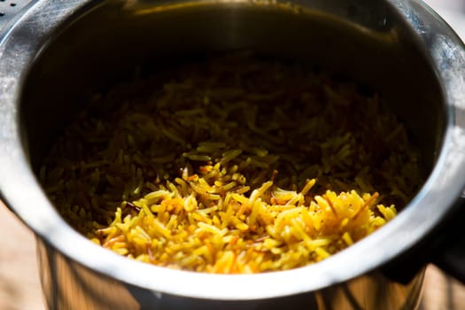 Rice in the pot