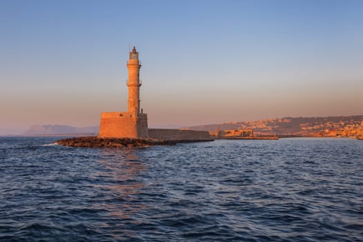 View of the old port of Chania. Crete, Greece