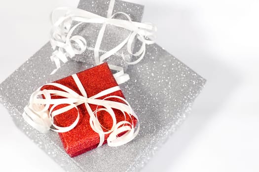 Christmas ornaments and gift box