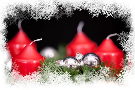 Christmas candle decorations