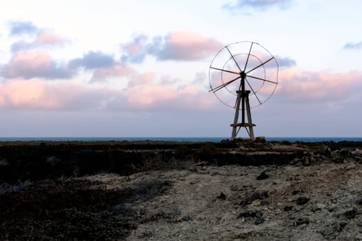 Traditional salt cultivation in Los Cocoteros, Guatiza, Lanzarote, Canary Islands, Spain