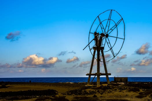 Traditional salt cultivation in Los Cocoteros, Guatiza, Lanzarote, Canary Islands, Spain