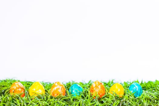 Easter Eggs on the meadow