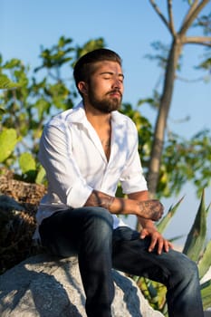 Man in park