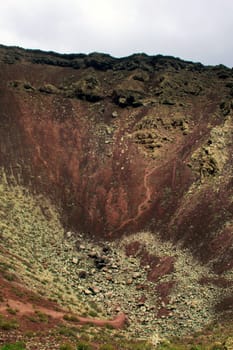 Inside the crater of a volcano "La Corona"" - Lanzarote, Canary Islands, Spain"