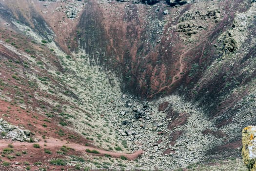 Inside the crater of a volcano "La Corona"" - Lanzarote, Canary Islands, Spain"