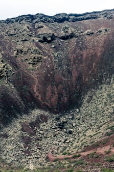 Inside the crater of a volcano "La Corona"" - Lanzarote, Canary Islands, Spain"