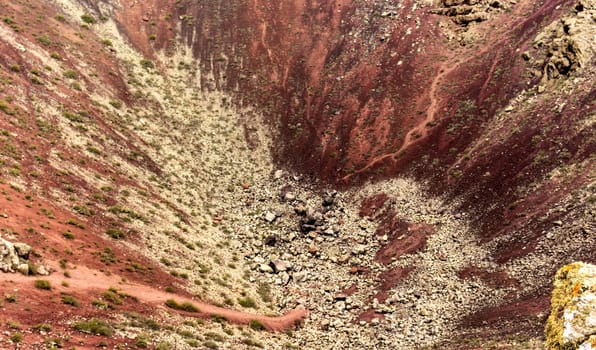 Inside the crater of a volcano "La Corona"" - Lanzarote, Canary Islands, Spain"