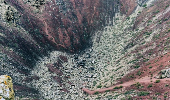 Inside the crater of a volcano "La Corona"" - Lanzarote, Canary Islands, Spain"