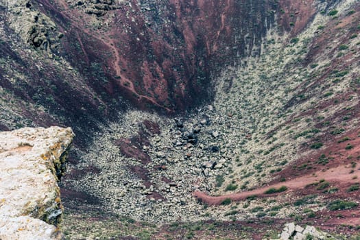 Inside the crater of a volcano "La Corona"" - Lanzarote, Canary Islands, Spain"
