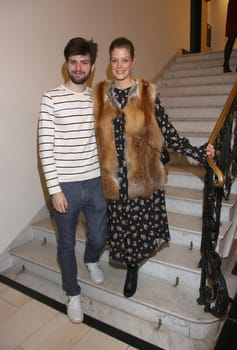 Marie Bäumer with son Shawn von Tempelhoff ,.at the annual Hamburg film brunch on the occasion of the 68.  International Film Festival in Berlin at the representation of the Free and Hanseatic City of Hamburg in Berlin.