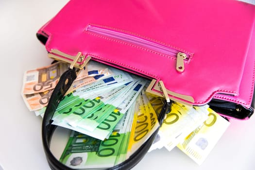 Money in purse