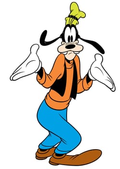 goofy character vintage illustration comedy carefree