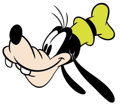 goofy character vintage illustration head comedy smile