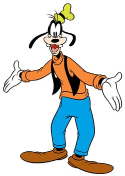 goofy character vintage illustration funny comedy welcome